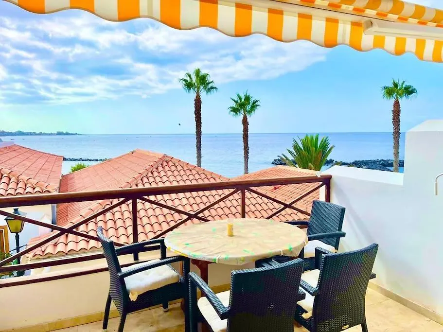 Elegant 2 Bedroom Duplex On Frontline Of Tenerife'S Best Beach With Gorgeous Sea Views! Costa Adeje